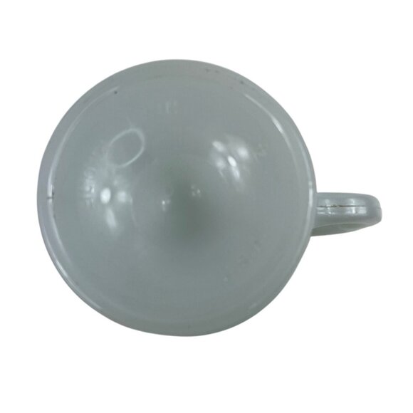 Vintage MCM Milk Glass Pedestal Mugs With Cherry Design Set Of 2 - Picture 8 of 12